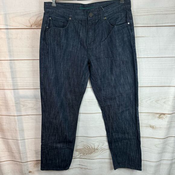 Perry Ellis Dark Wash Straight Leg Jeans Size 34x30 - Picture 1 of 8